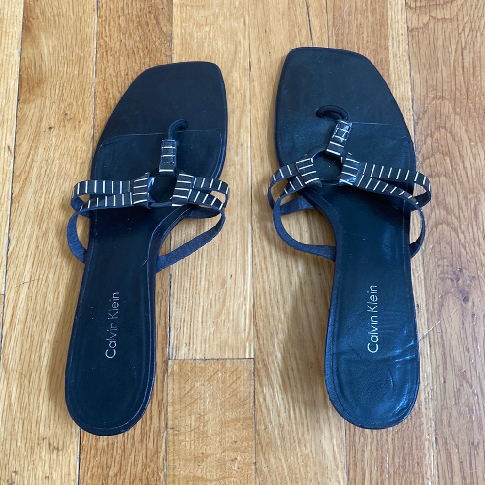 Kitten heel sandals